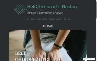 Bell Chiropractic Boston website