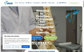 Donelson Chiropractic Clinic website