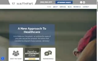 St. Matthews Chiropractic of Louisville website