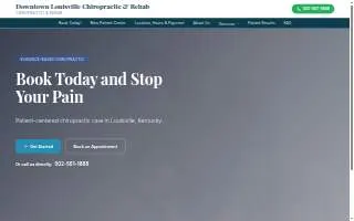 Downtown Louisville Chiropractic & Rehab website