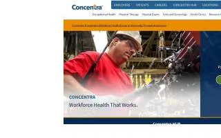Concentra Urgent Care of Bolingbrook website