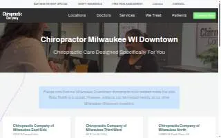 Chiropractic Company of Milwaukee Downtown website