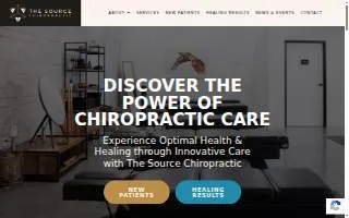 The Source Chiropractic Tucson website