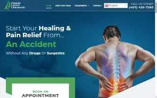 Orlando Central Chiropractic website