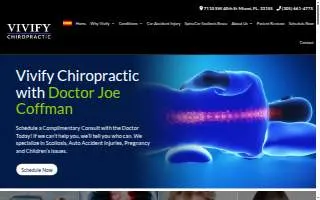 Vivify Chiropractic website