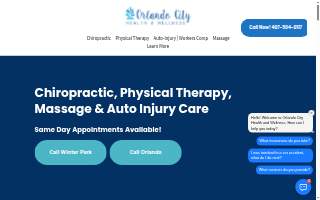 Orlando City Health and Wellness - Chiropractor, Physical Therapy & Massage