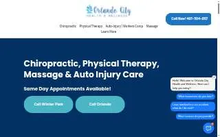 Orlando City Health and Wellness - Chiropractor, Physical Therapy & Massage website