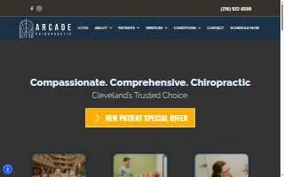 The Arcade Chiropractic Clinic of Cleveland website