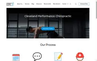 Cleveland Performance Chiropractic website