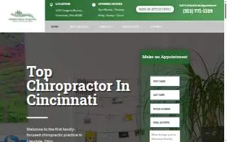 Glendale Family Chiropractic website