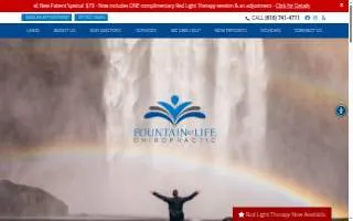 Fountain of Life Family Chiropractic website