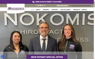 Nokomis Chiropractic and Wellness website