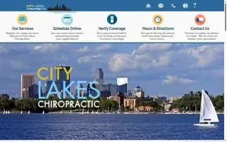 City Lakes Chiropractic website
