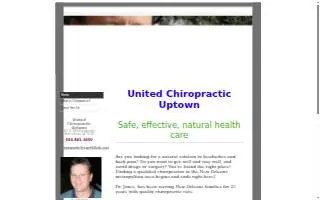United Chiropractic Clinic website