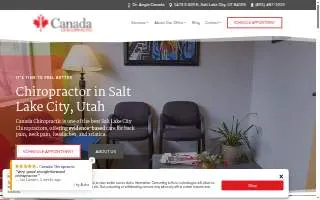Canada Chiropractic website