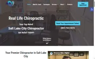 Real Life Chiropractic website
