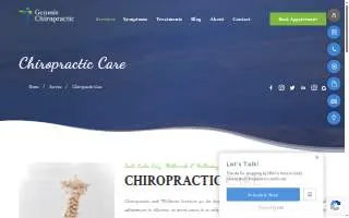 Genesis Chiropractic of Salt Lake City website