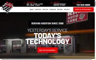 RMS Auto Care website