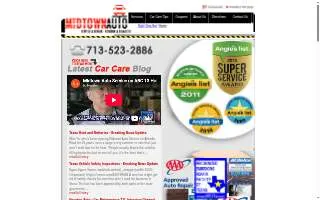 Midtown Auto Service & Repair website