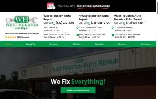 West Houston Auto Repair website