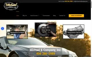 Michael & Company Auto Body And Auto Repair Shop in San Jose, Ca. website