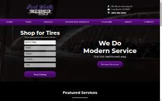 Fort Worth Tire & Service website