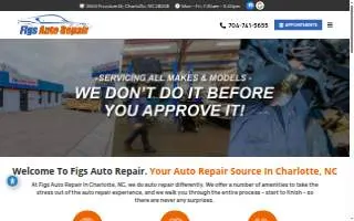 Figs Auto Repair website