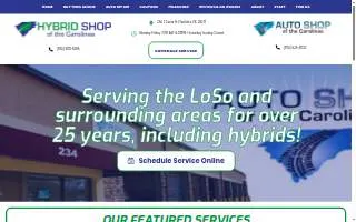 Auto Shop of the Carolinas website