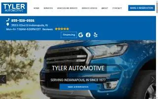 Tyler Automotive of Indianapolis website