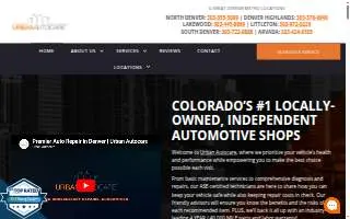 Urban Autocare of Denver website
