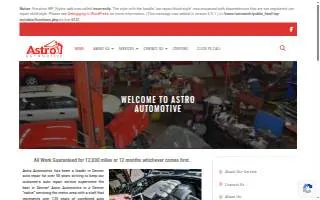 Astro Automotive website
