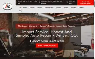 The Import Mechanics website