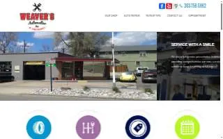 Weavers Automotive website