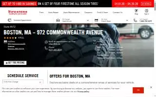 Firestone Complete Auto Care of Boston website
