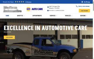 Madison Automotive of Memphis website