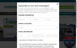 Brown's Automotive Experts website