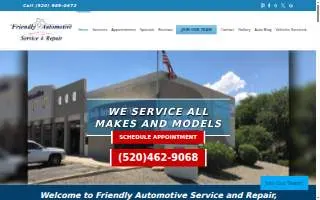 Friendly Automotive Service and Repair of Tucson website