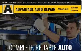 Advantage Auto Repair of Tucson website