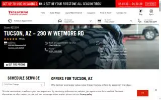 Firestone Complete Auto Care of Tucson website