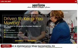 Midtown Auto Repair & Service Center website