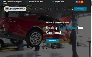AutoWorks of Tampa website