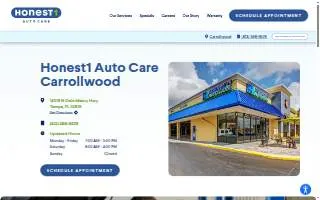 Honest-1 Auto Care of Tampa website