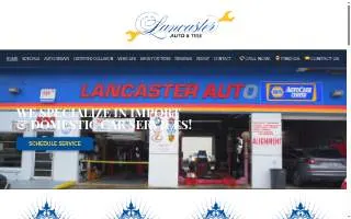Lancaster Auto & Tire website