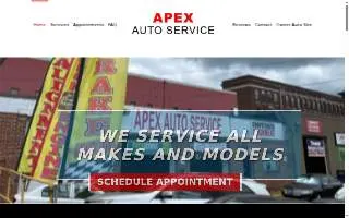 Apex Auto Service website