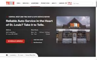 Telle Tire & Auto Centers Central West End website