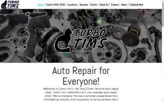 Turbo Tim's Anything Automotive of Minneapolis website