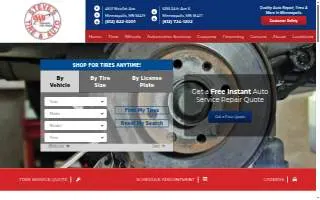 Steve's Tire & Auto website