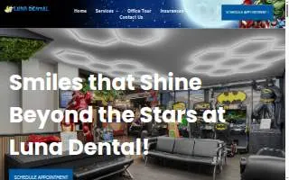 Luna Dental of San Antonio website