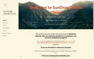 SunDrop Dental Clinic website