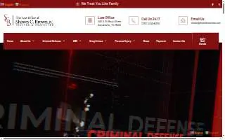 The Law Office of Shawn C. Brown, PC website